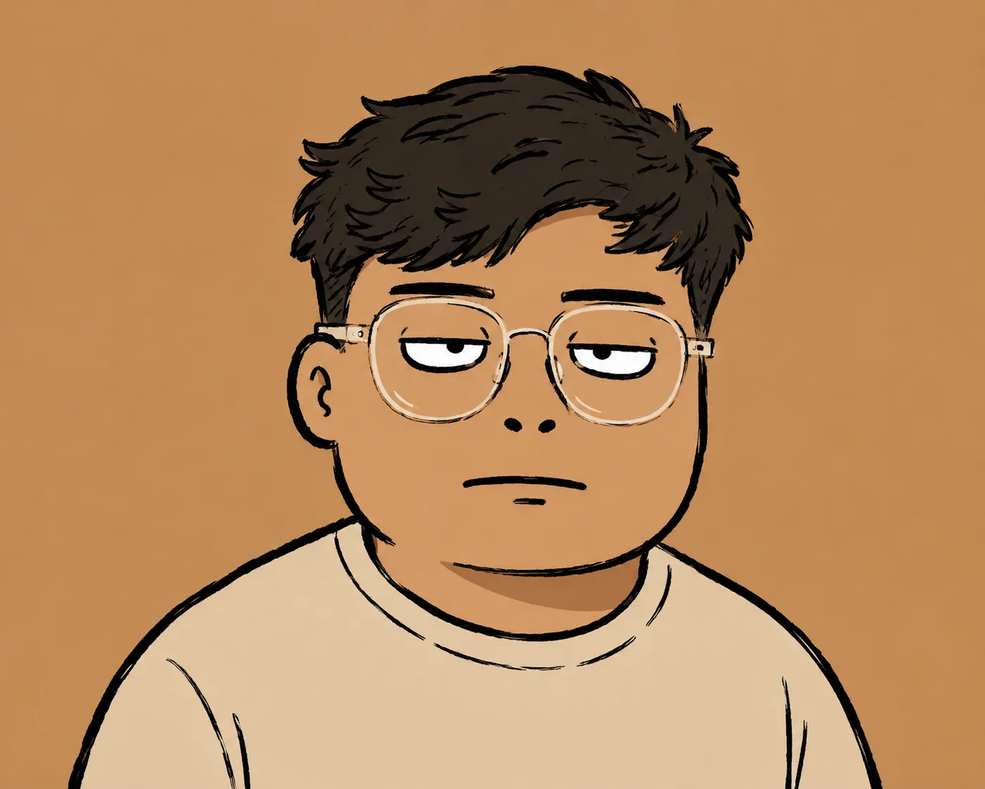 Illustrated portrait of Kenneth